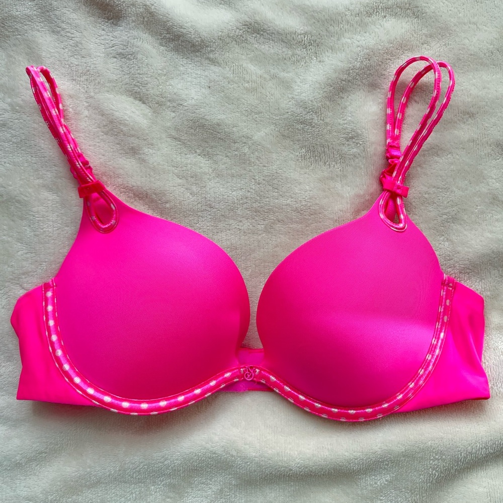 Victoria's Secret ‘Sexy Little Things’  Gorgeous style Neon Pink Push-up Bra